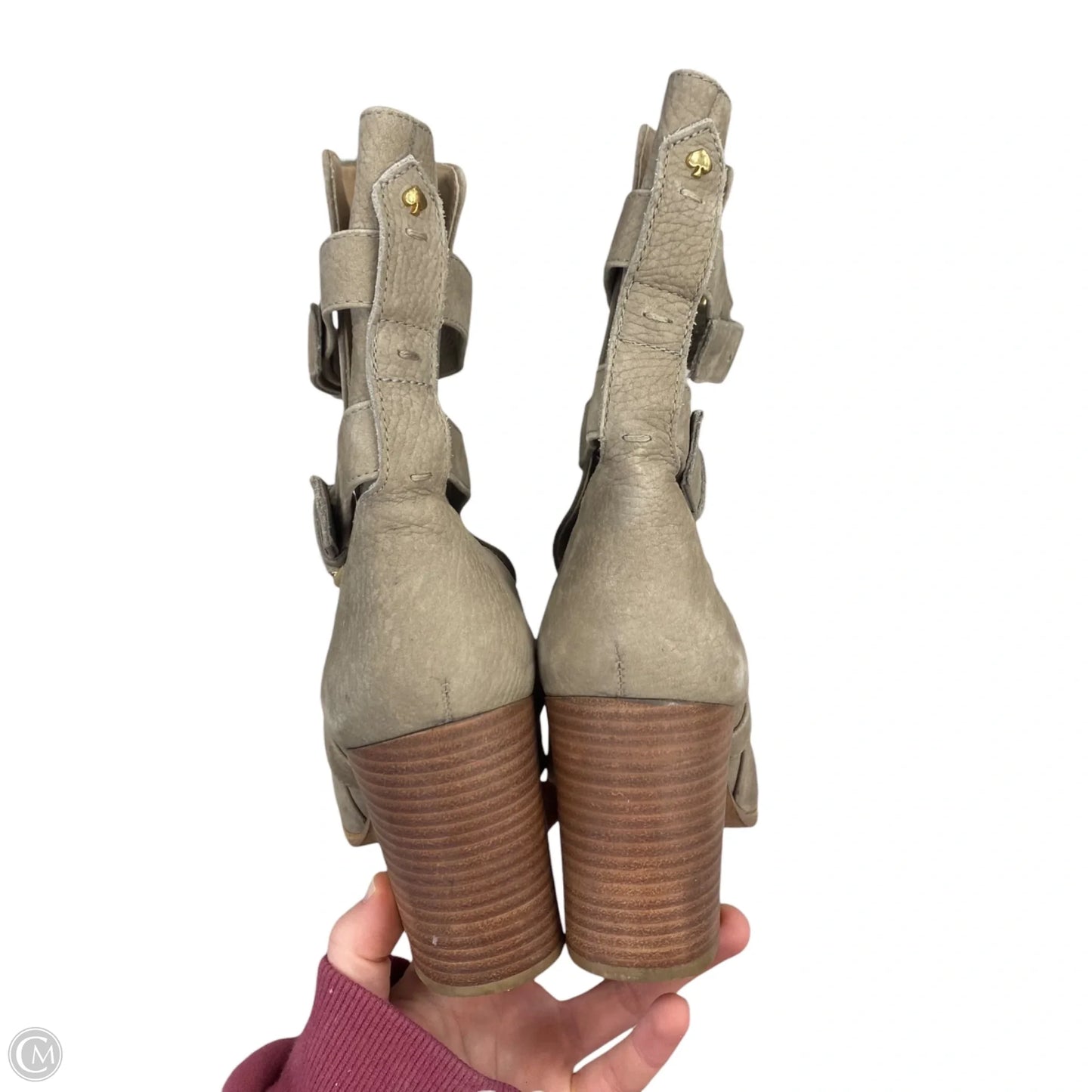 Boots Designer By Kate Spade In Taupe, Size: 7.5