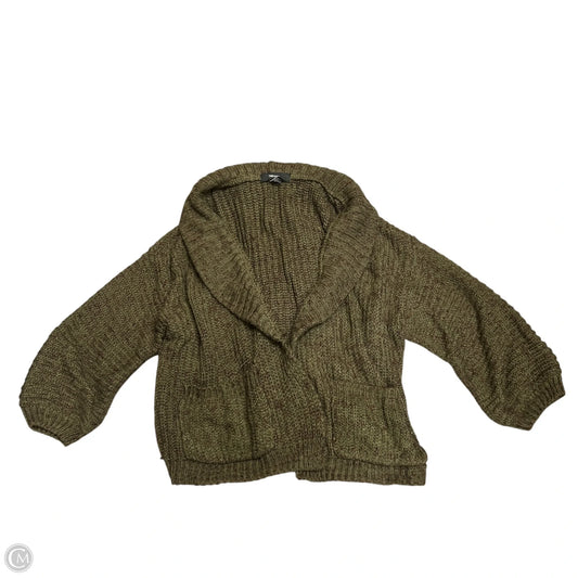 Sweater Cardigan By Forever 21 In Green & Purple, Size: S