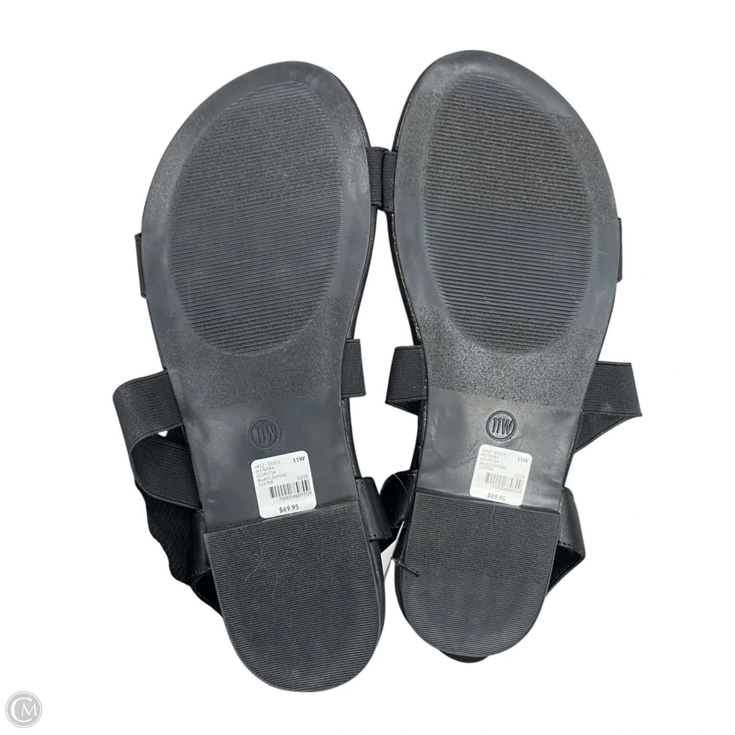 Sandals Flats By Lane Bryant In Black, Size: 11