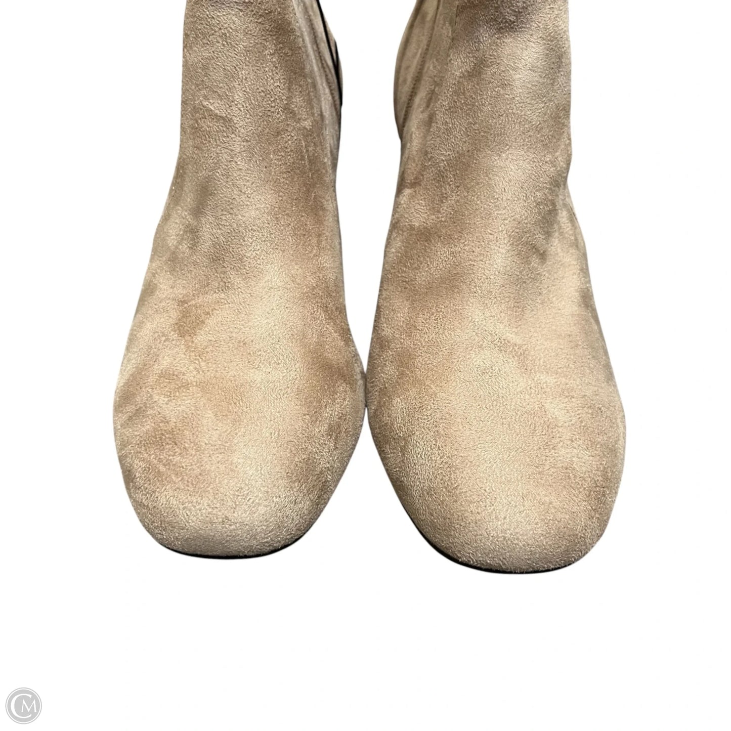 Boots Ankle Heels By Lane Bryant In Taupe, Size: 11
