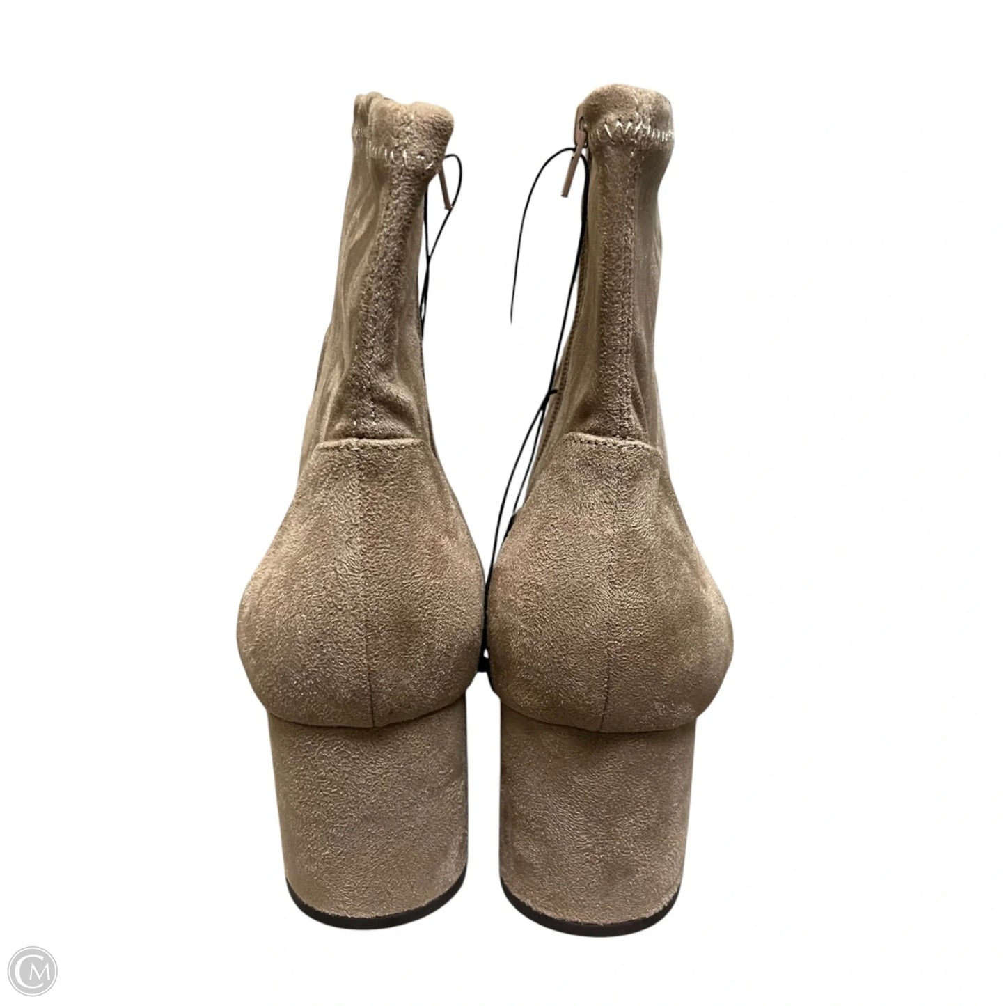 Boots Ankle Heels By Lane Bryant In Taupe, Size: 11