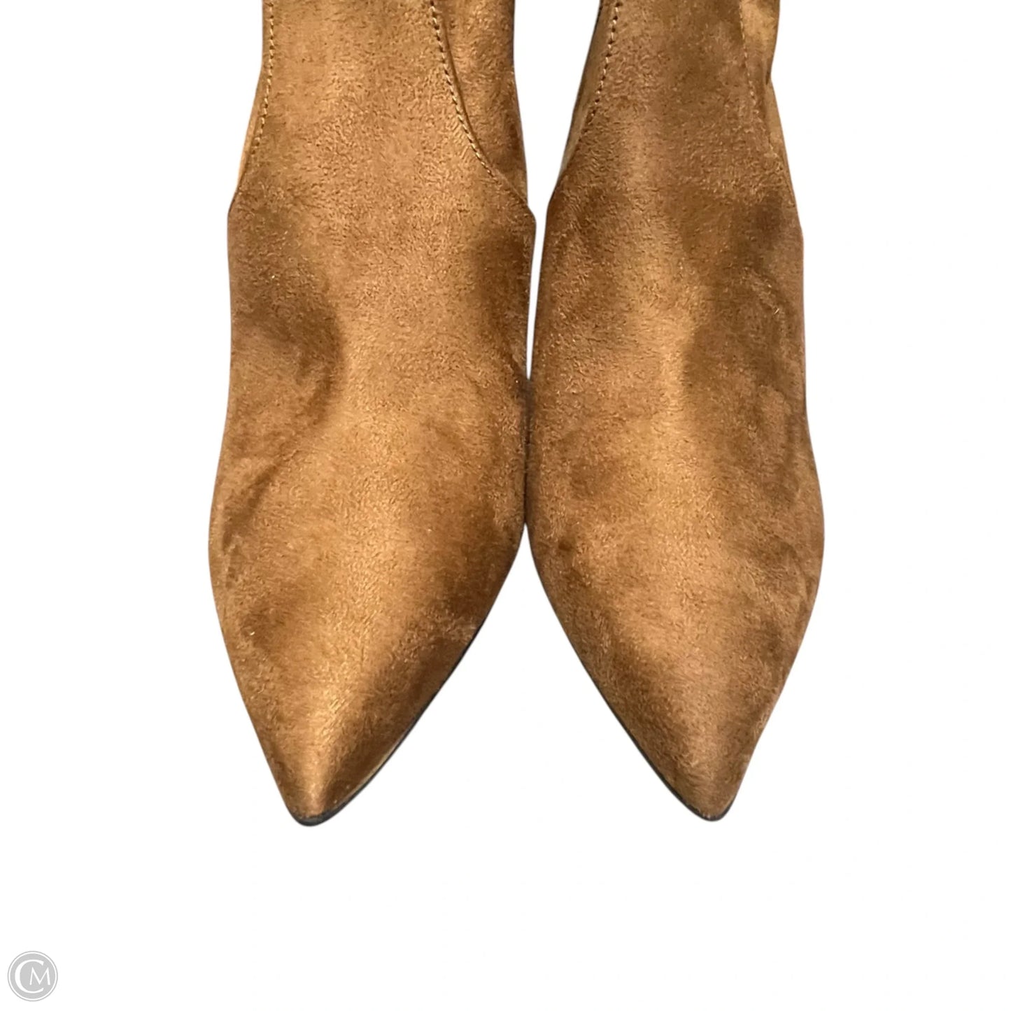 Boots Knee Heels By Nine West In Brown, Size: 8