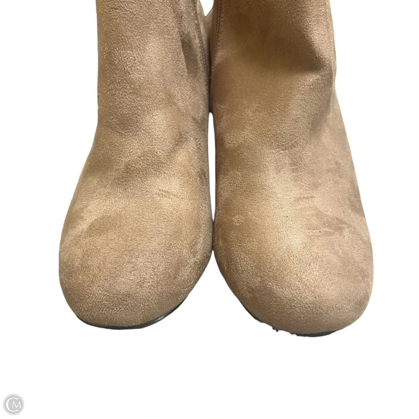 Boots Knee Heels By Chinese Laundry In Taupe, Size: 8