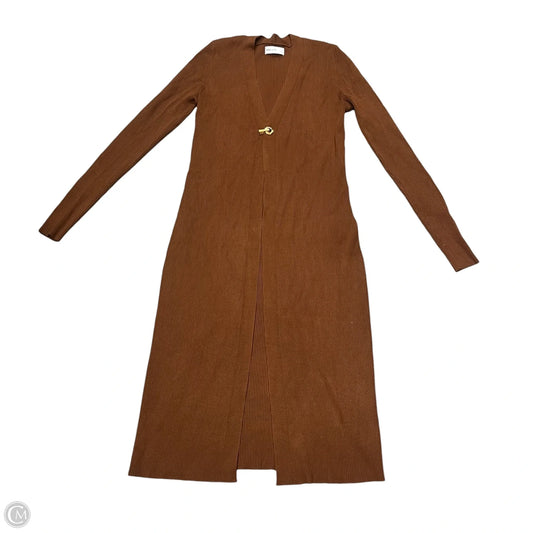 Sweater Cardigan By Nine West In Brown, Size: Xs