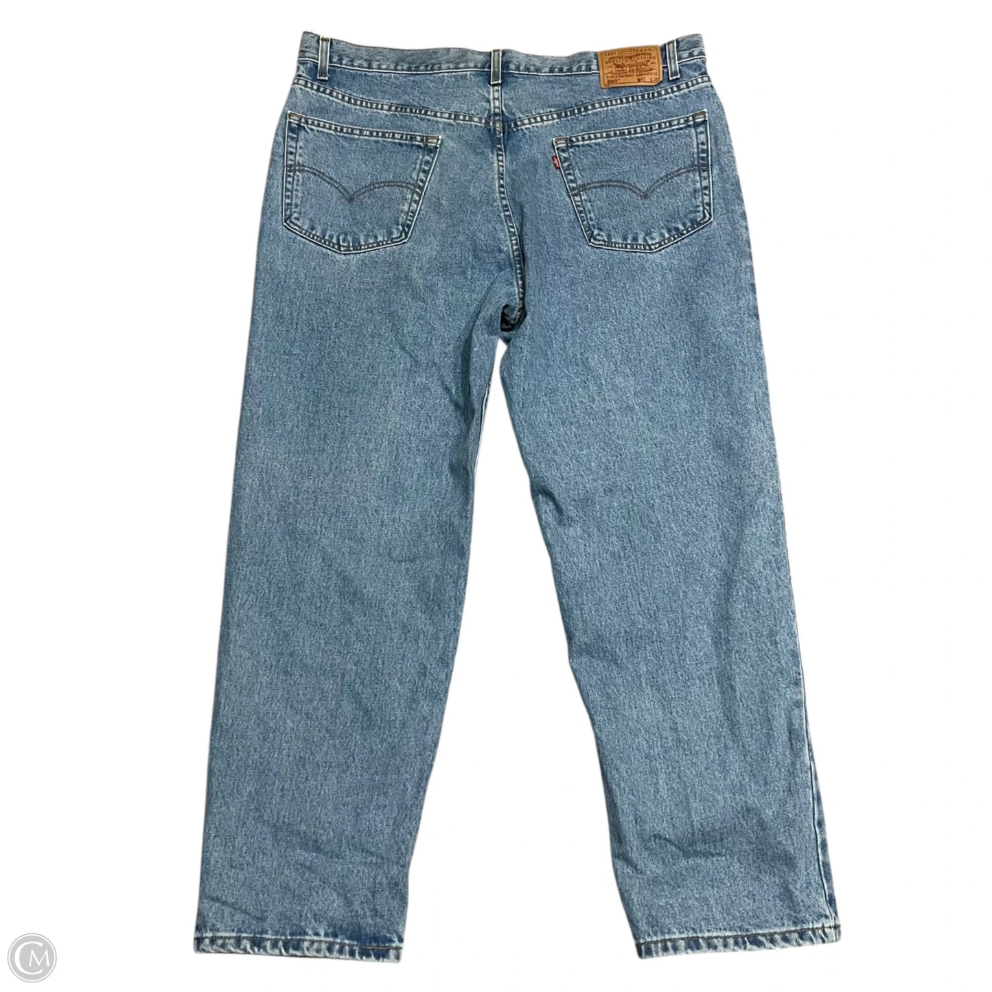 Jeans Straight By Levis In Blue Denim, Size: 20