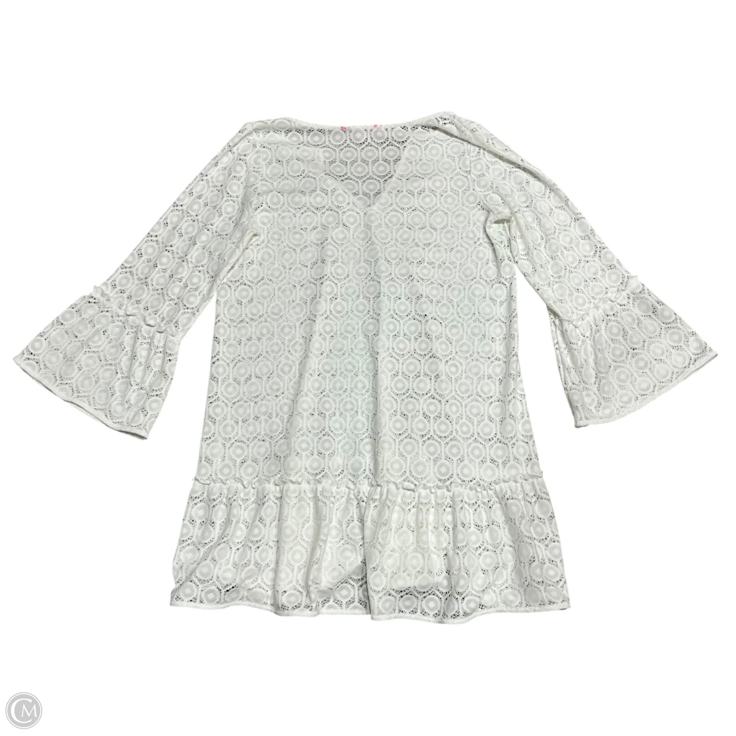 Swimwear Cover-up Designer By Lilly Pulitzer In Cream, Size: M