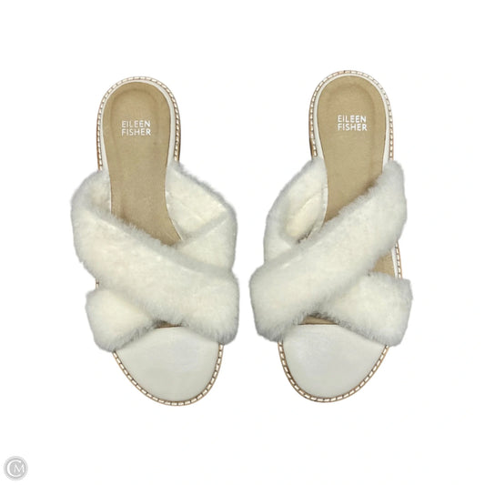 Sandals Flats By Eileen Fisher In Cream, Size: 9
