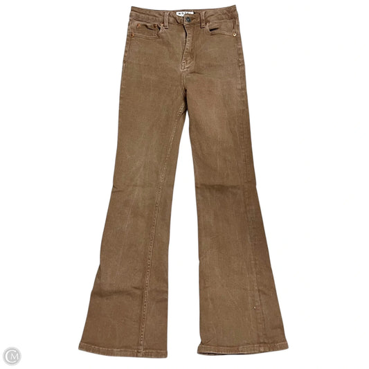 Jeans Wide Leg By Motel Demin In Brown, Size: S