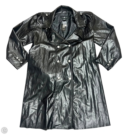Coat Trench Coat By Ashley Stewart In Black, Size: 3x