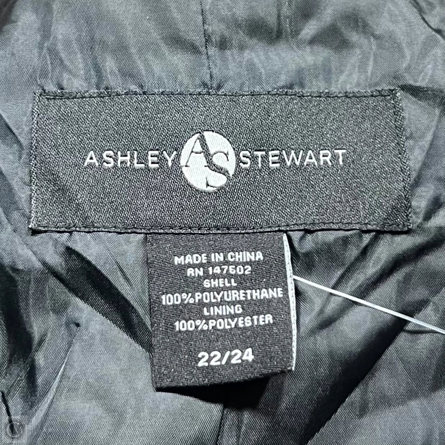 Coat Trench Coat By Ashley Stewart In Black, Size: 3x