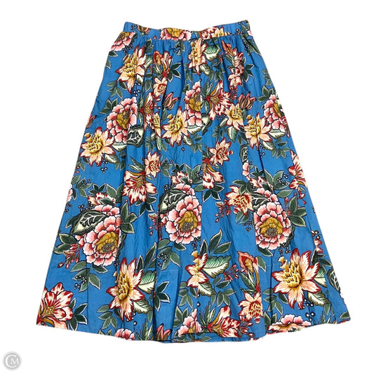 Skirt Maxi By Philosophy In Blue & Pink, Size: L