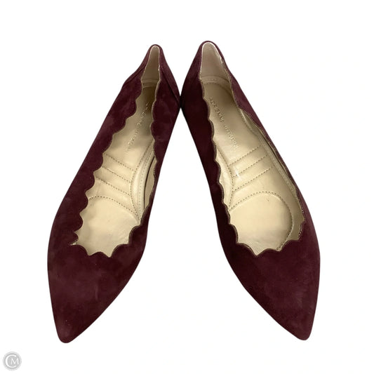 Shoes Flats By Adrienne Vittadini In Maroon, Size: 8