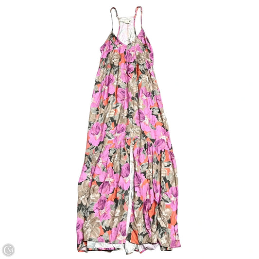 Dress Casual Maxi By Saltwater Luxe In Pink & Red, Size: M