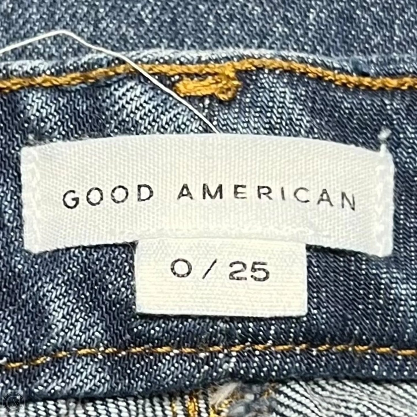 Jeans Flared By Good American In Blue Denim, Size: 0