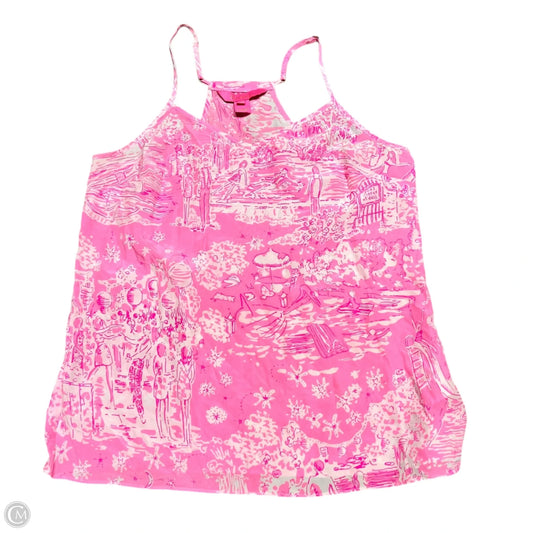 Top Sleeveless Designer By Lilly Pulitzer In Pink, Size: Xs