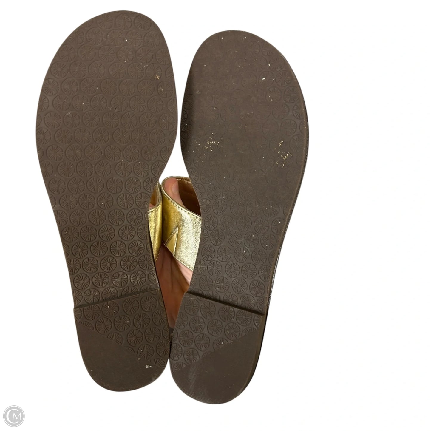 Sandals Designer By Lilly Pulitzer In Gold, Size: 7.5
