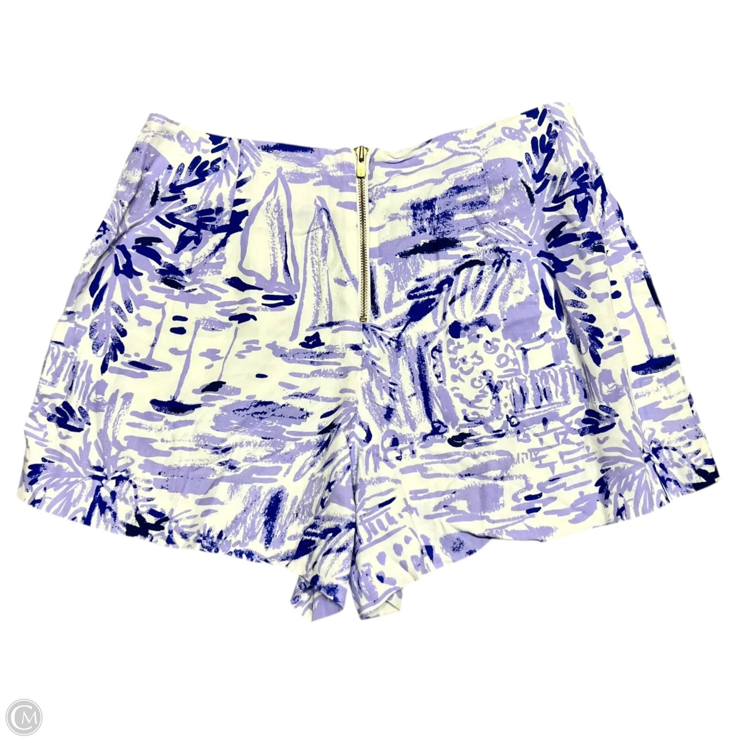 Shorts Designer By Lilly Pulitzer In Purple & White, Size: Xxs
