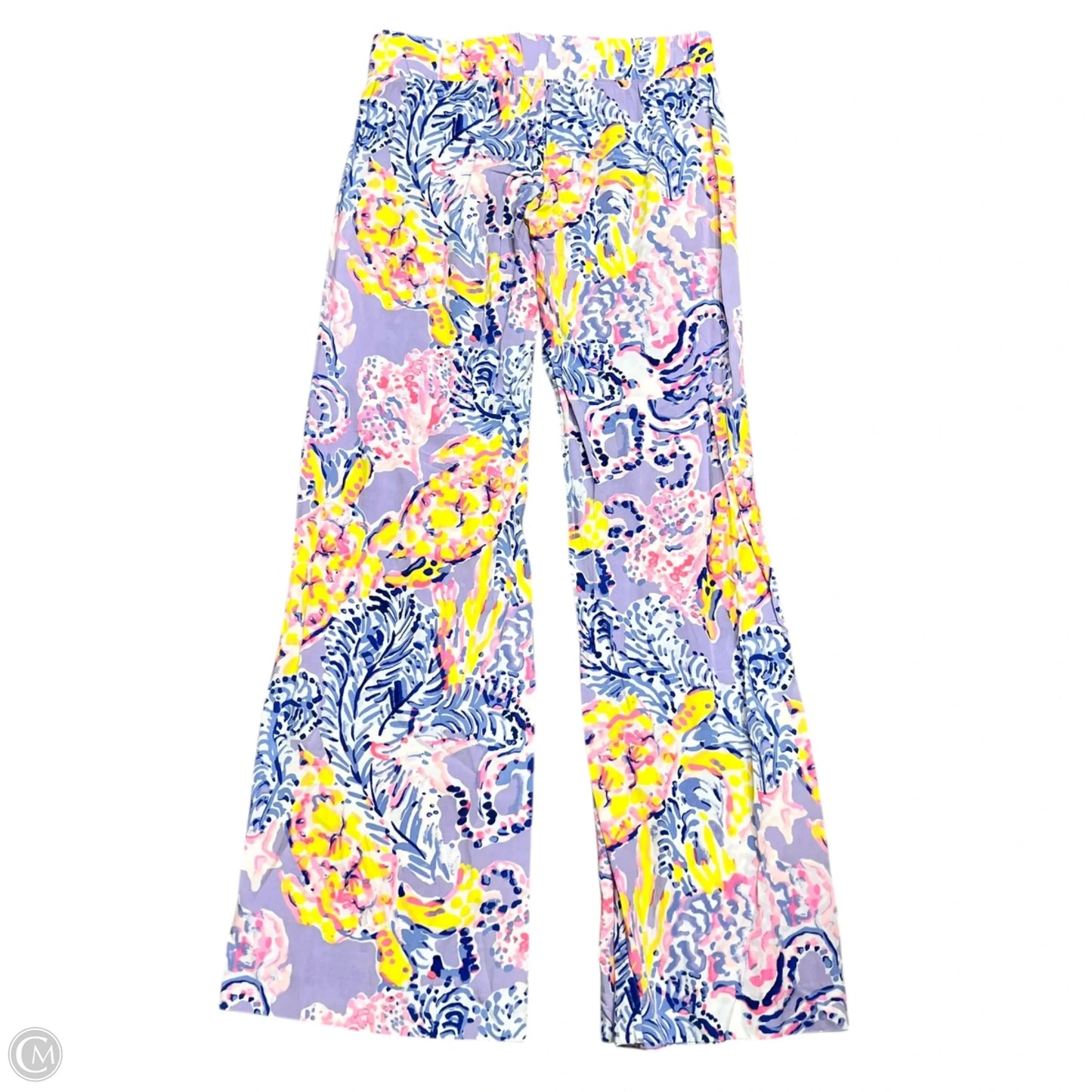 Pants Designer By Lilly Pulitzer In Purple & Yellow, Size: Xs