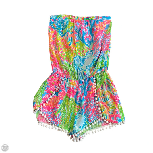 Romper Designer By Lilly Pulitzer In Nautical Print, Size: Xs