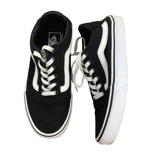 Shoes Sneakers By Vans In Black & White, Size: 8