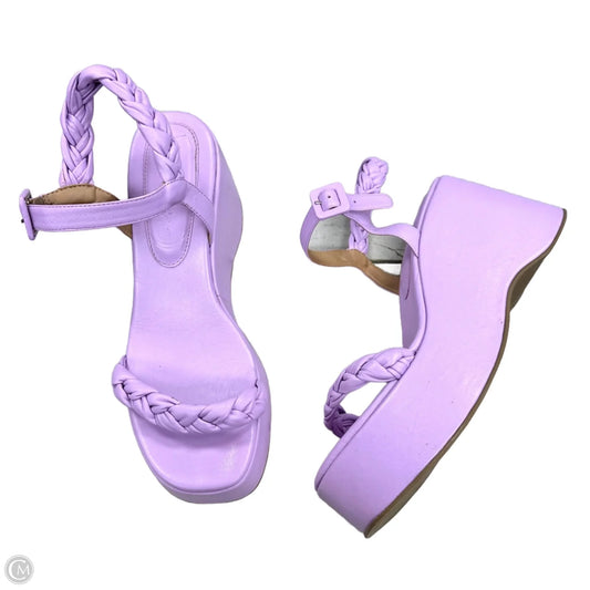 Sandals Heels Platform By Vicenza In Purple, Size: 9