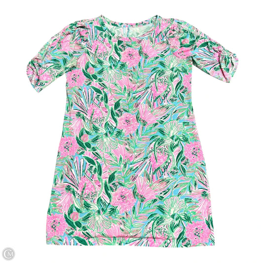 Dress Designer By Lilly Pulitzer In Green & Pink, Size: Xl