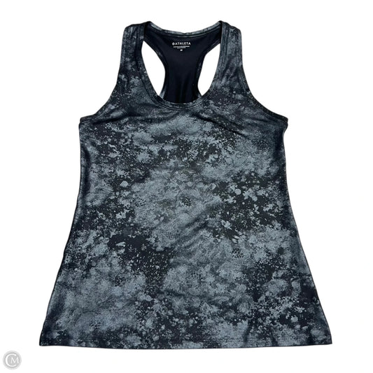 Athletic Tank Top By Athleta In Black & Grey, Size: M