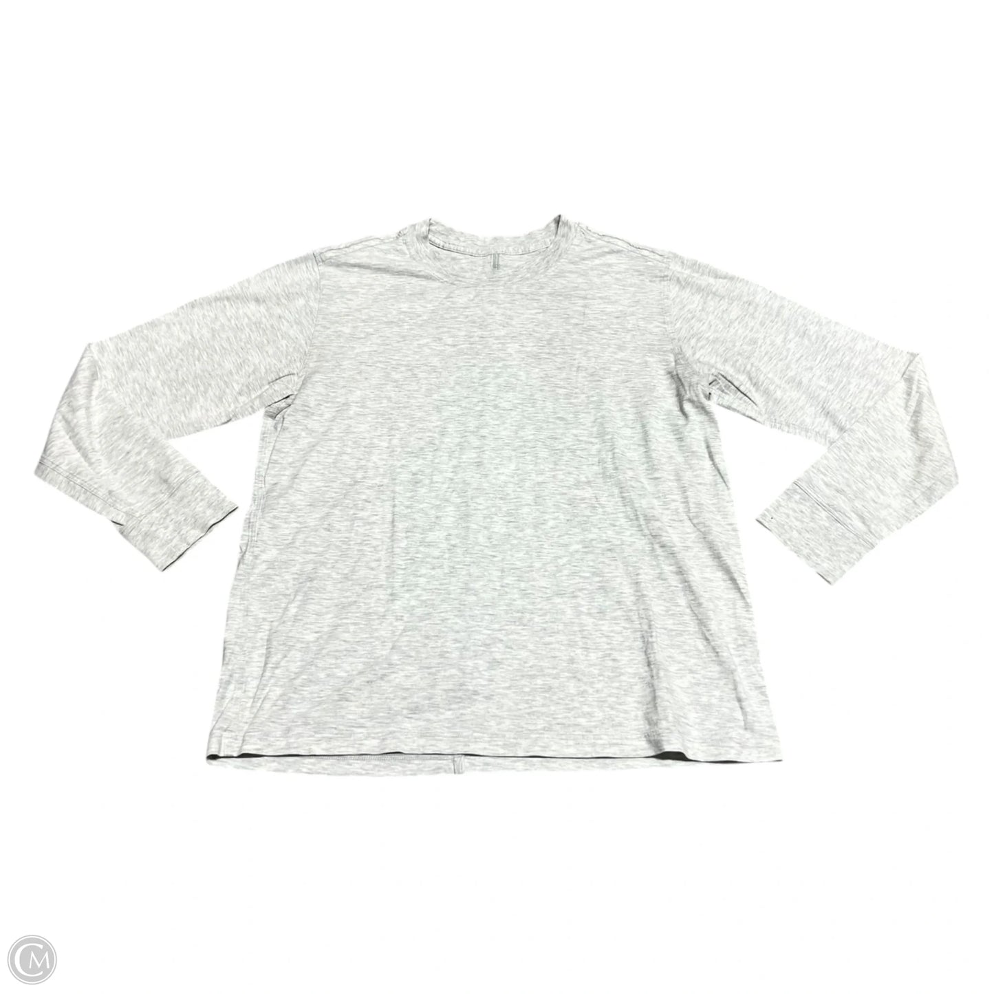 Top Long Sleeve Basic By Lululemon In Grey, Size: M