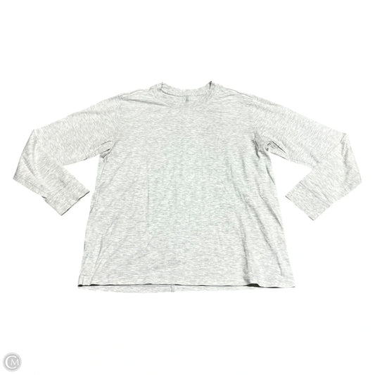 Top Long Sleeve Basic By Lululemon In Grey, Size: M