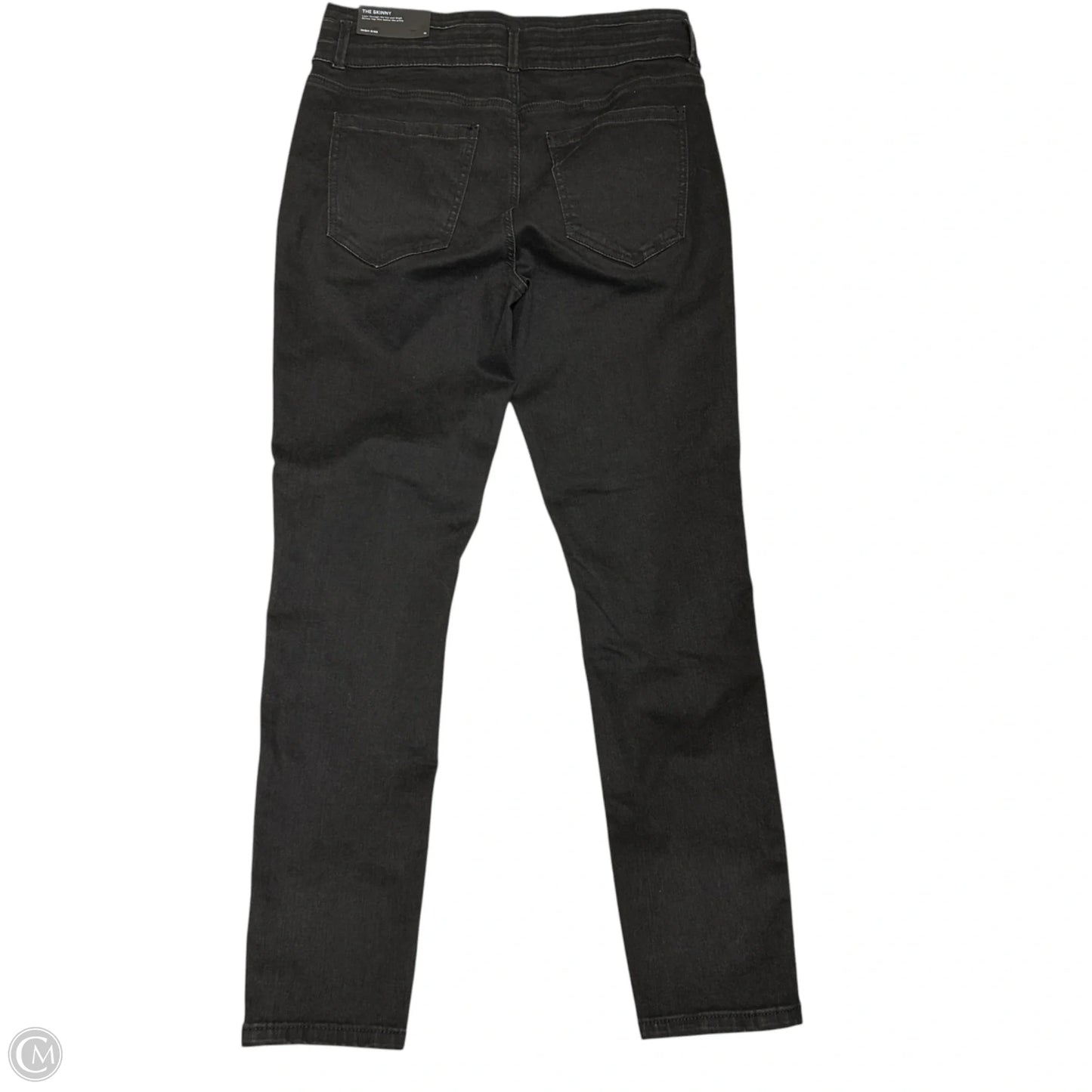 Jeans Skinny By Ann Taylor In Black Denim, Size: 10