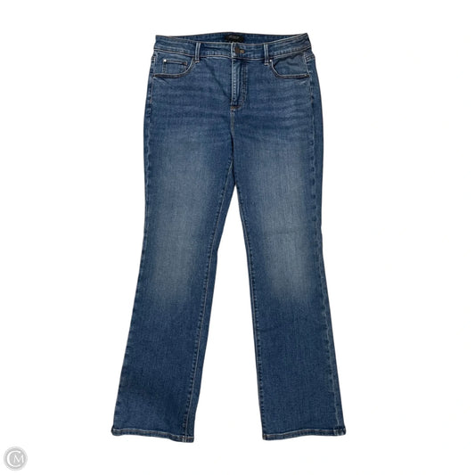 Jeans Straight By Ann Taylor In Blue Denim, Size: 10