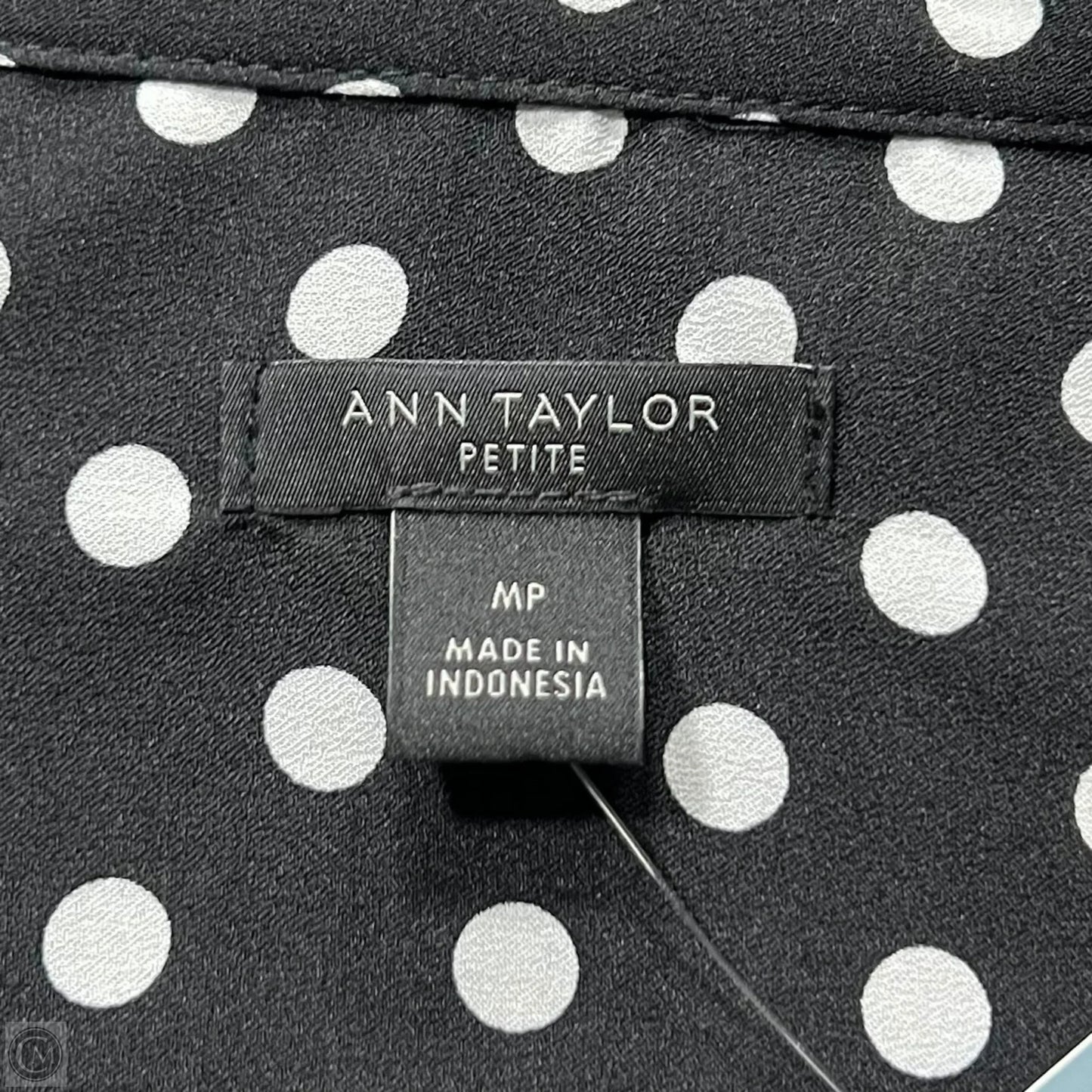 Top Long Sleeve By Ann Taylor In Polkadot Pattern, Size: M