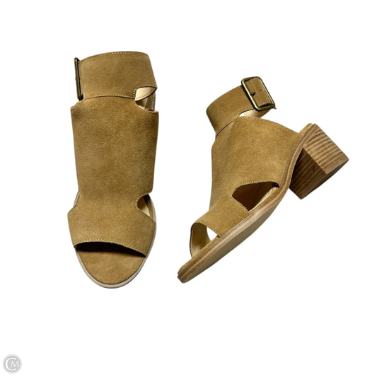 Sandals Heels Block By Sole Society In Brown, Size: 8