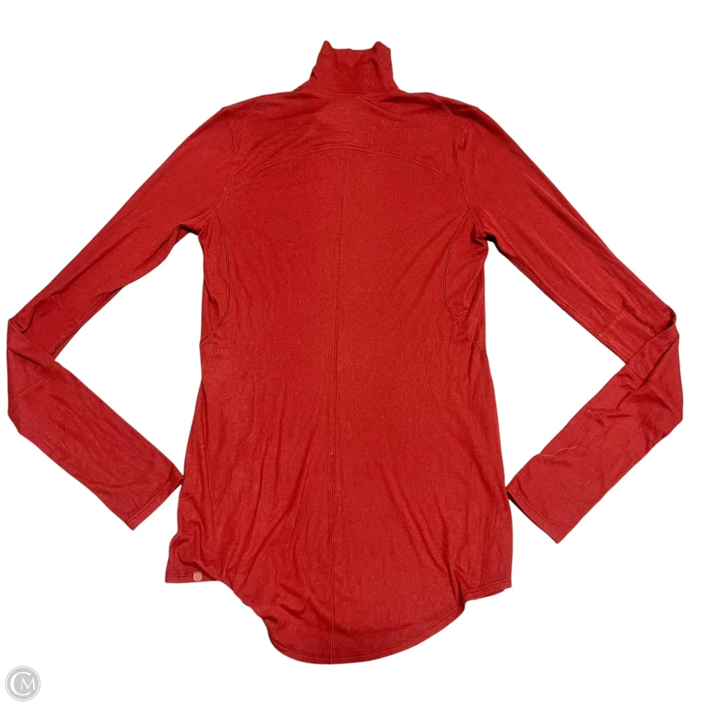 Top Long Sleeve By Lululemon In Red, Size: M