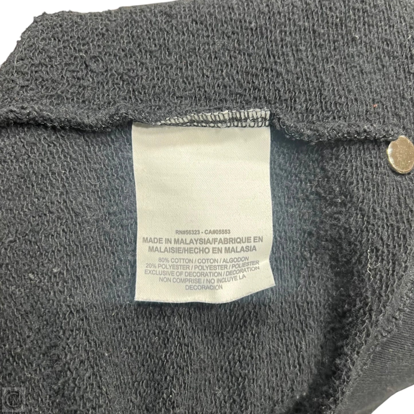 Sweatshirt Hoodie By Nike Apparel In Black & Green, Size: M