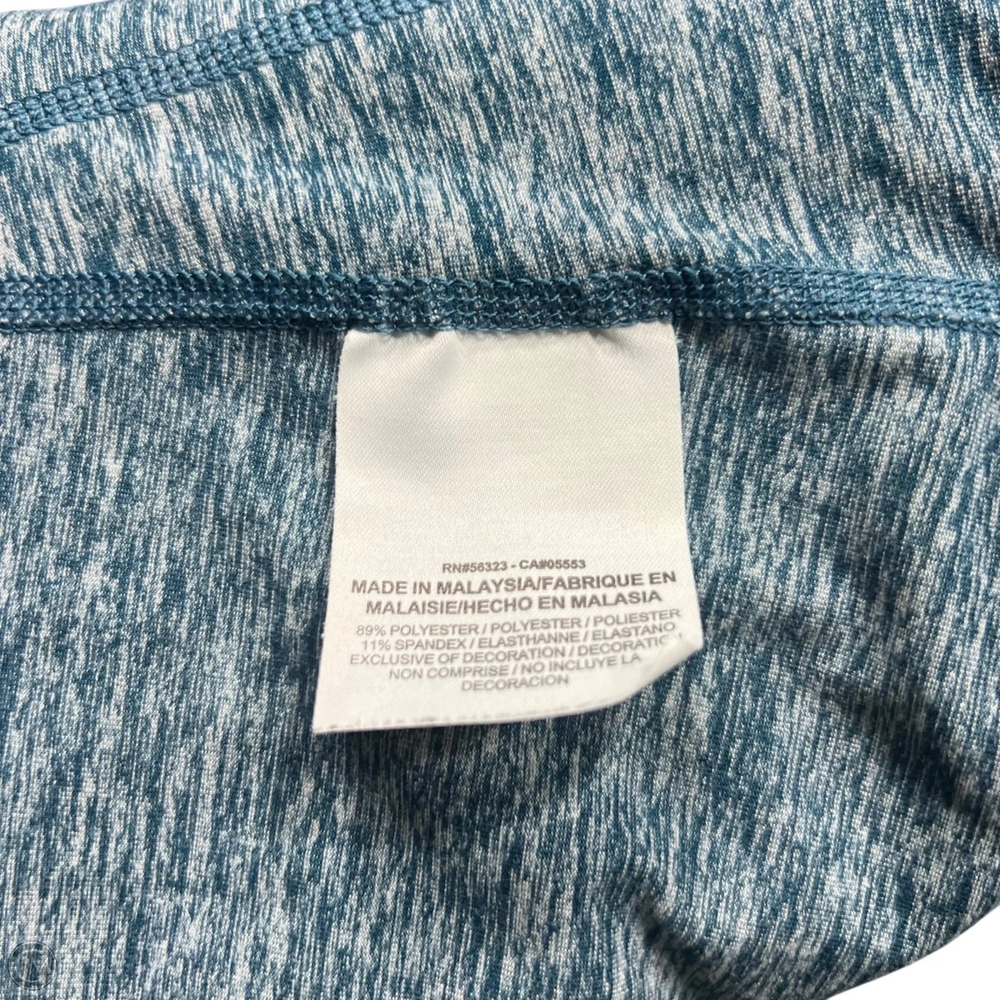 Athletic Jacket By Nike In Blue & Grey, Size: M