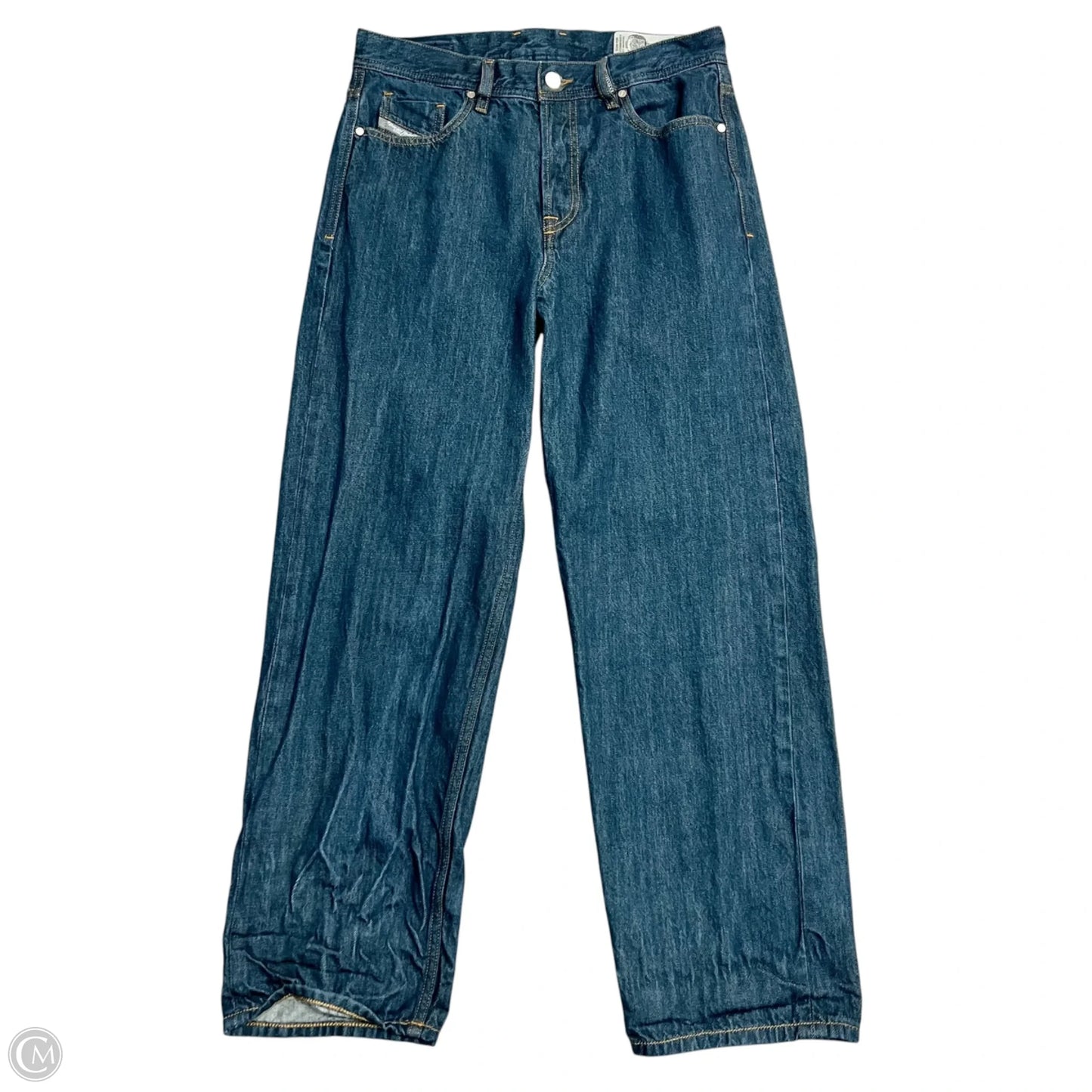 Jeans Straight By Diesel In Blue Denim, Size: 6