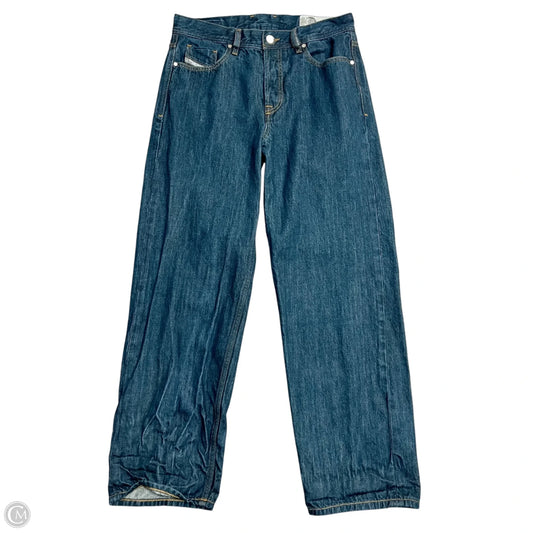 Jeans Straight By Diesel In Blue Denim, Size: 6