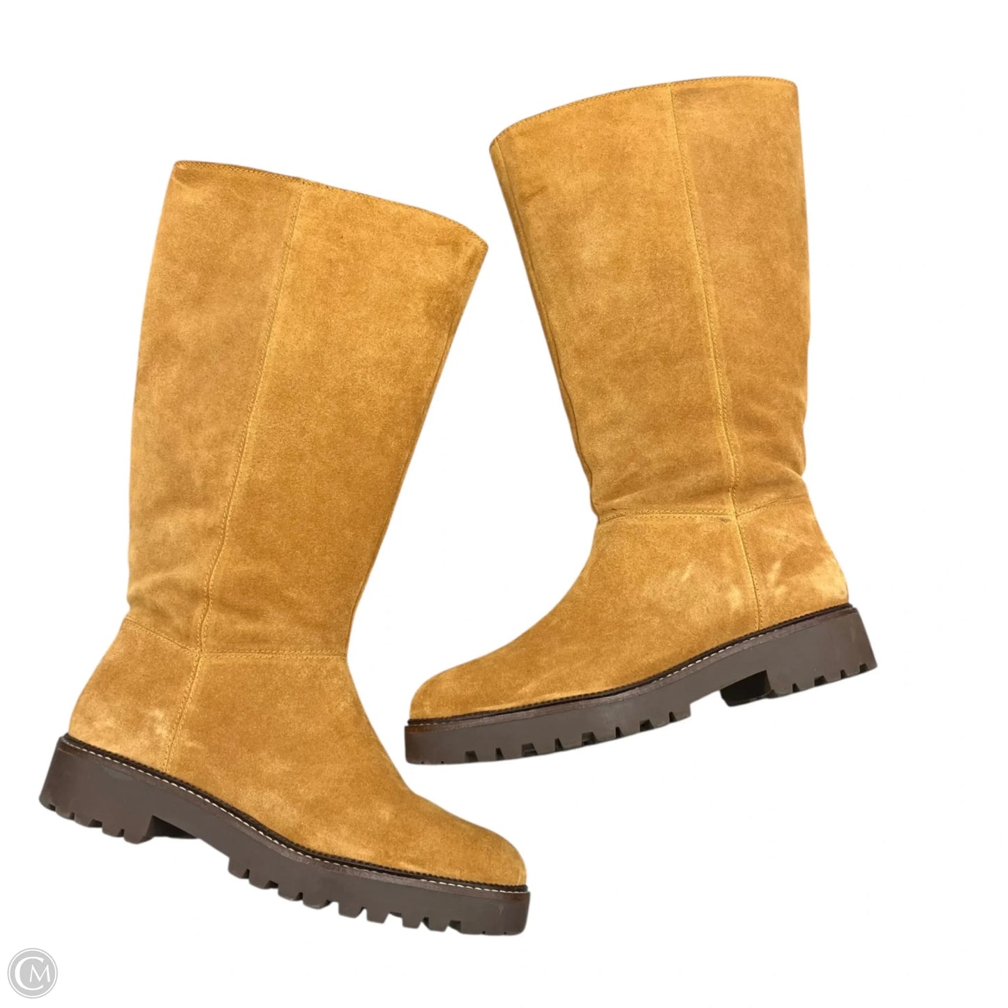 Boots Knee Heels By Caslon In Brown, Size: 11