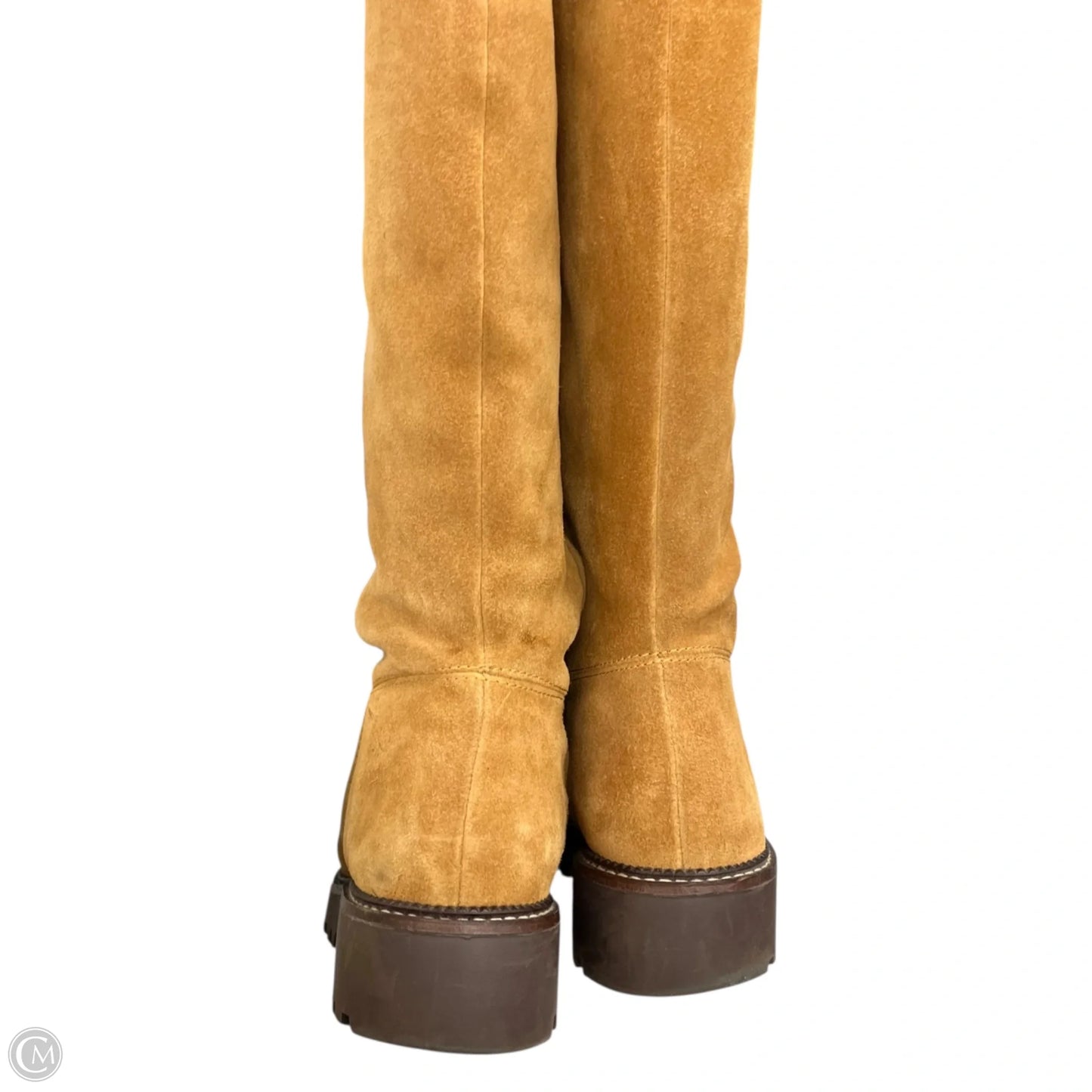 Boots Knee Heels By Caslon In Brown, Size: 11