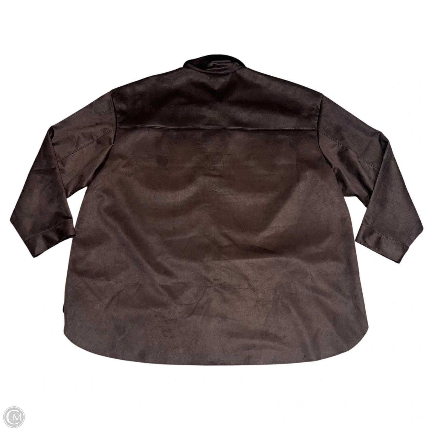Top Long Sleeve By Torrid In Brown, Size: 3x