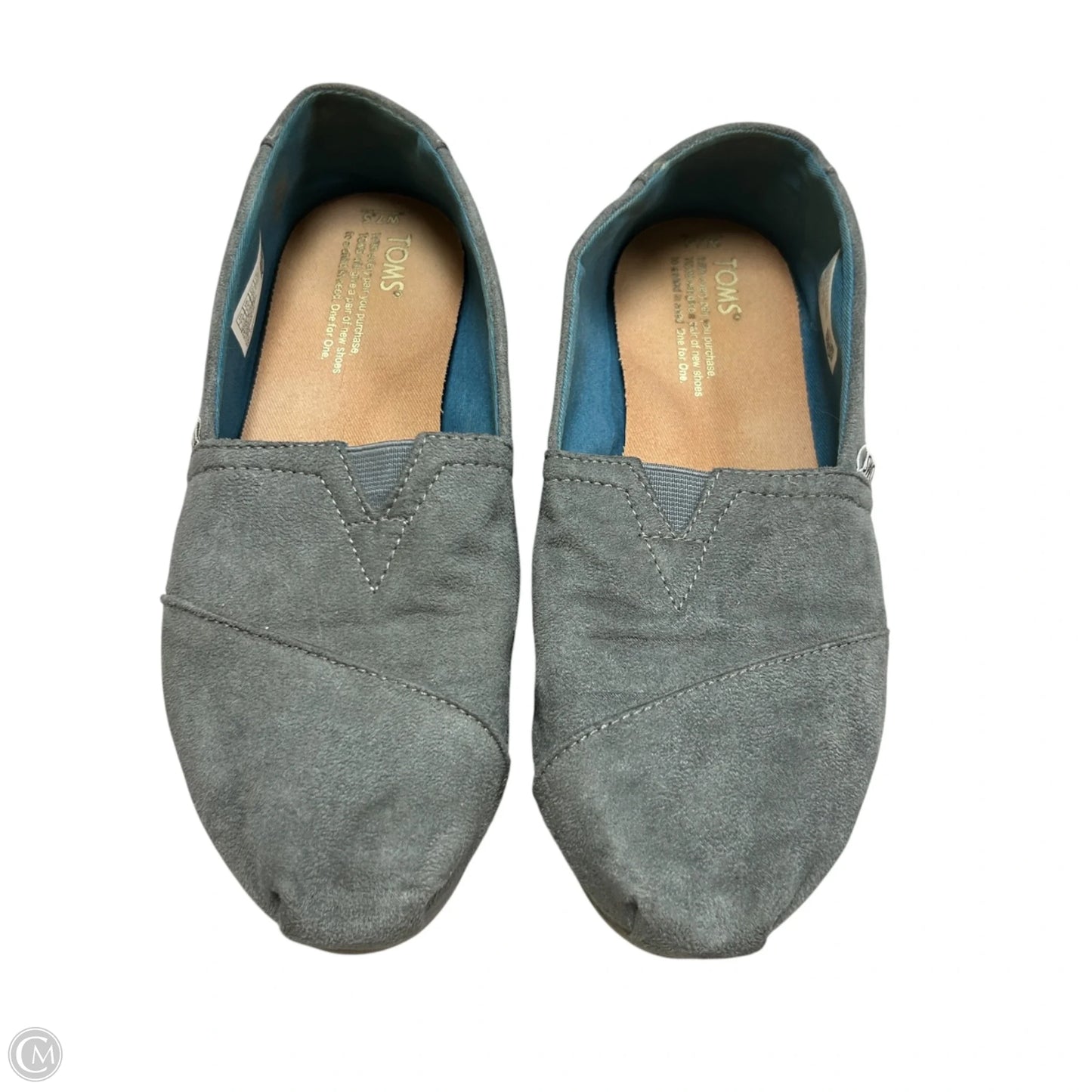 Shoes Flats By Toms In Grey, Size: 7.5