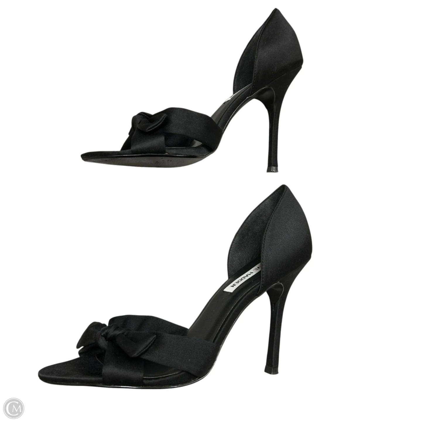 Sandals Heels Stiletto By Steve Madden In Black, Size: 7.5