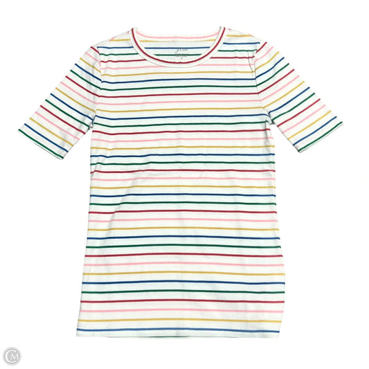 Top Short Sleeve By J. Crew In Multi-colored, Size: S