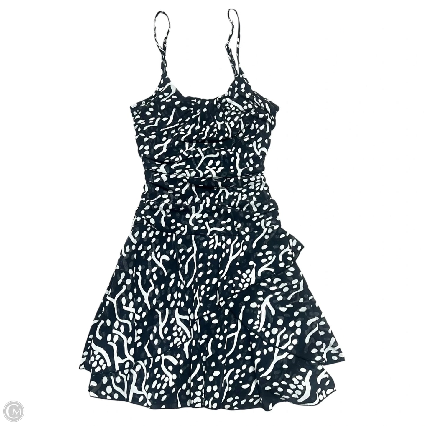 Dress Designer By Diane Von Furstenberg In Black & White, Size: Xs