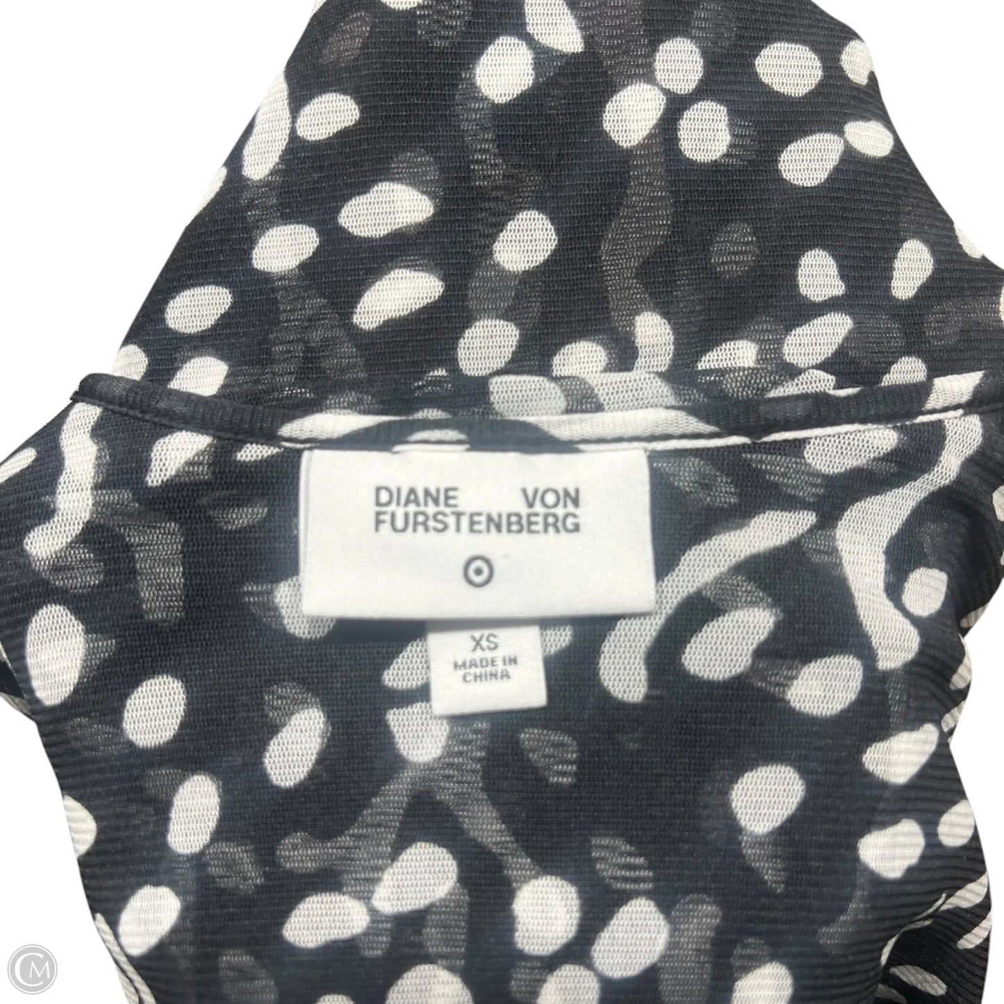 Dress Designer By Diane Von Furstenberg In Black & White, Size: Xs