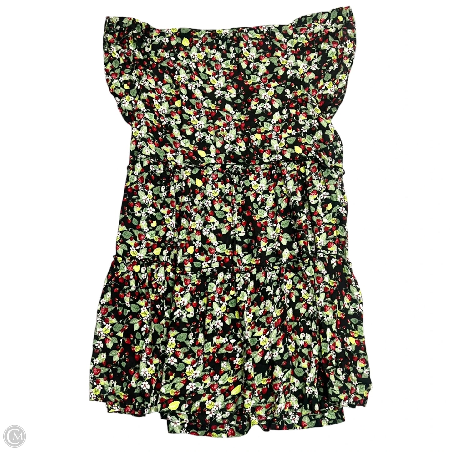 Dress Casual Short By Anthropologie In Black & Green, Size: 2x