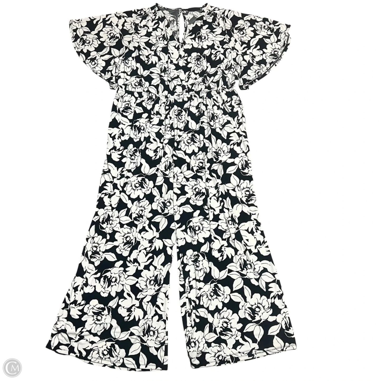 Jumpsuit By Lane Bryant In Black & Cream, Size: 4x
