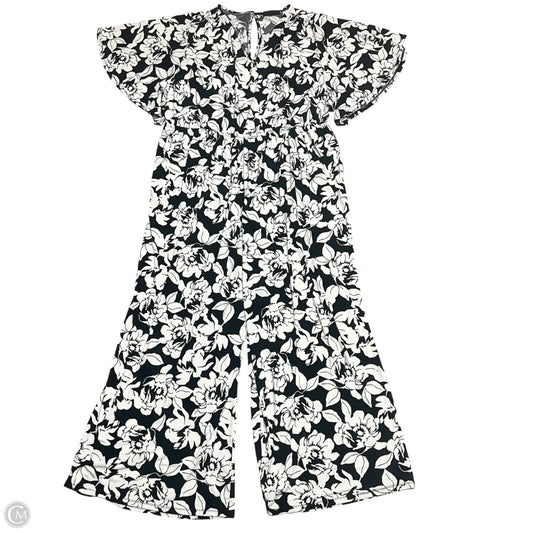 Jumpsuit By Lane Bryant In Black & Cream, Size: 4x
