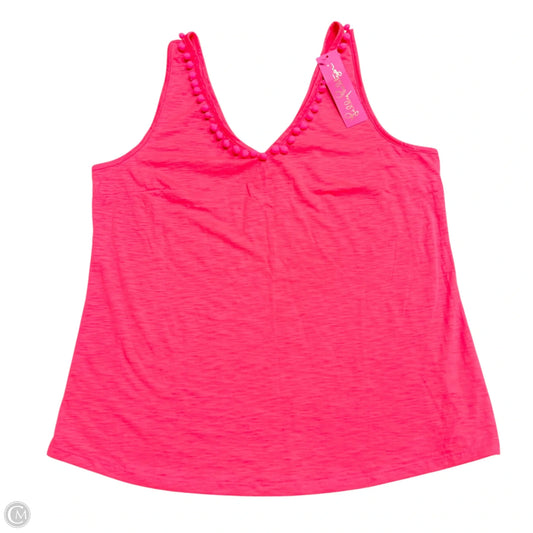 Tank Top Designer By Lilly Pulitzer In Pink, Size: Xl